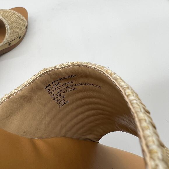 a.n.a Womens Robinson Heeled Sandals Natural Brown Size 10M - Picture 10 of 10